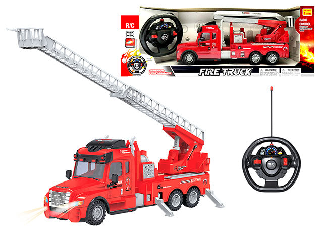 14" Remote Control Fire Rescue Truck With Light - Jumbo Size