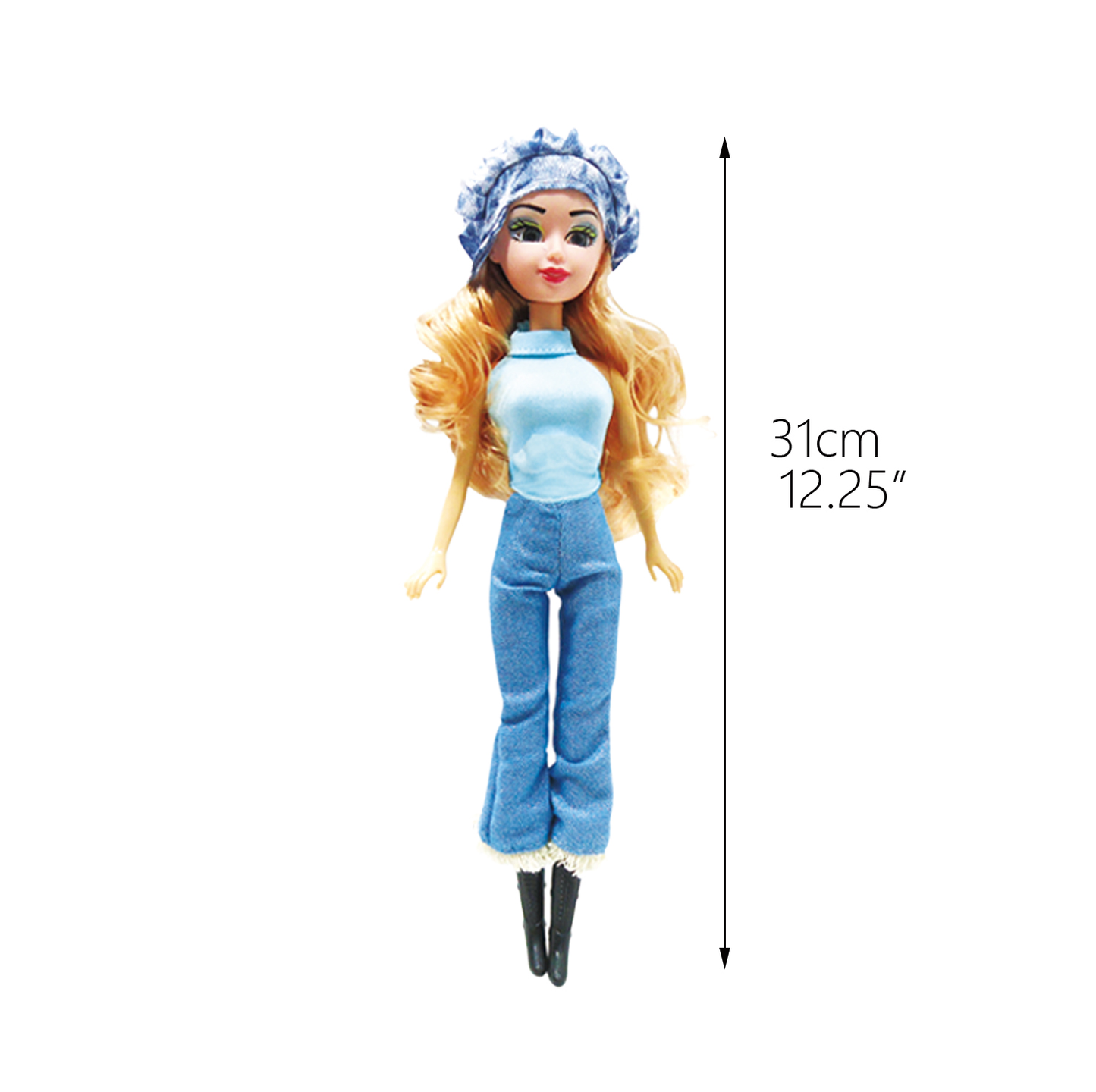 12-Inch Doll with Fashion Collection - 3 Packs - Embrace Style with 3 Assorted Trendy Outfits