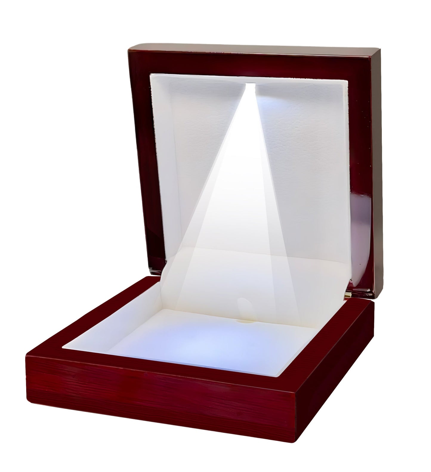 Luxury Wooden Jewelry Necklace Gift Box with LED Light