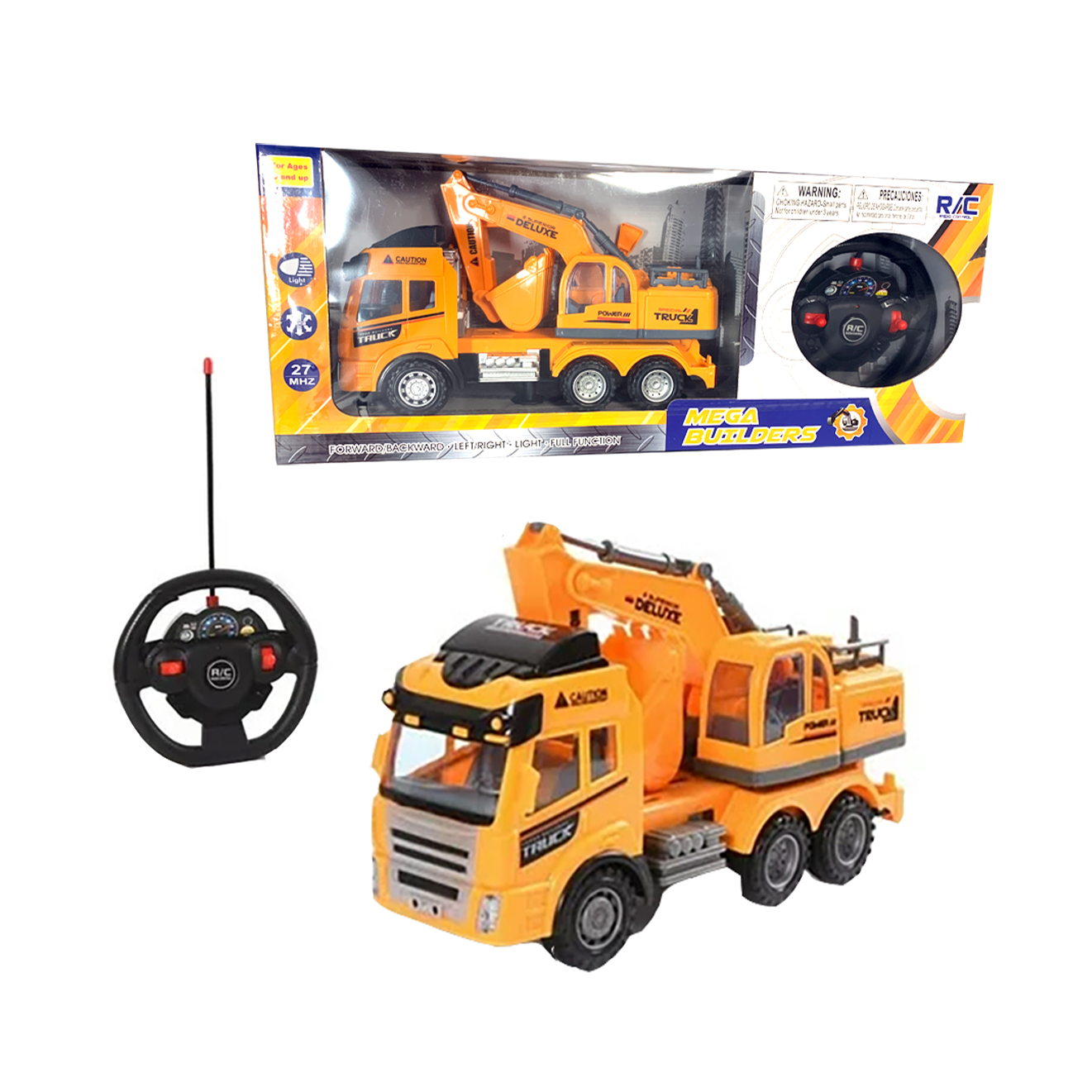 10.5 inches Remote Control Construction Truck Vehicle With Light Jumbo Size