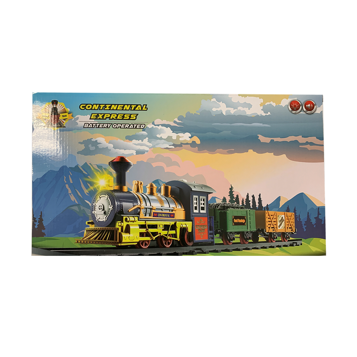 Mega Classic Train Set With Accessories, 20 Pcs Plat Set, Light, Sound & Smoke Large Jumbo Size