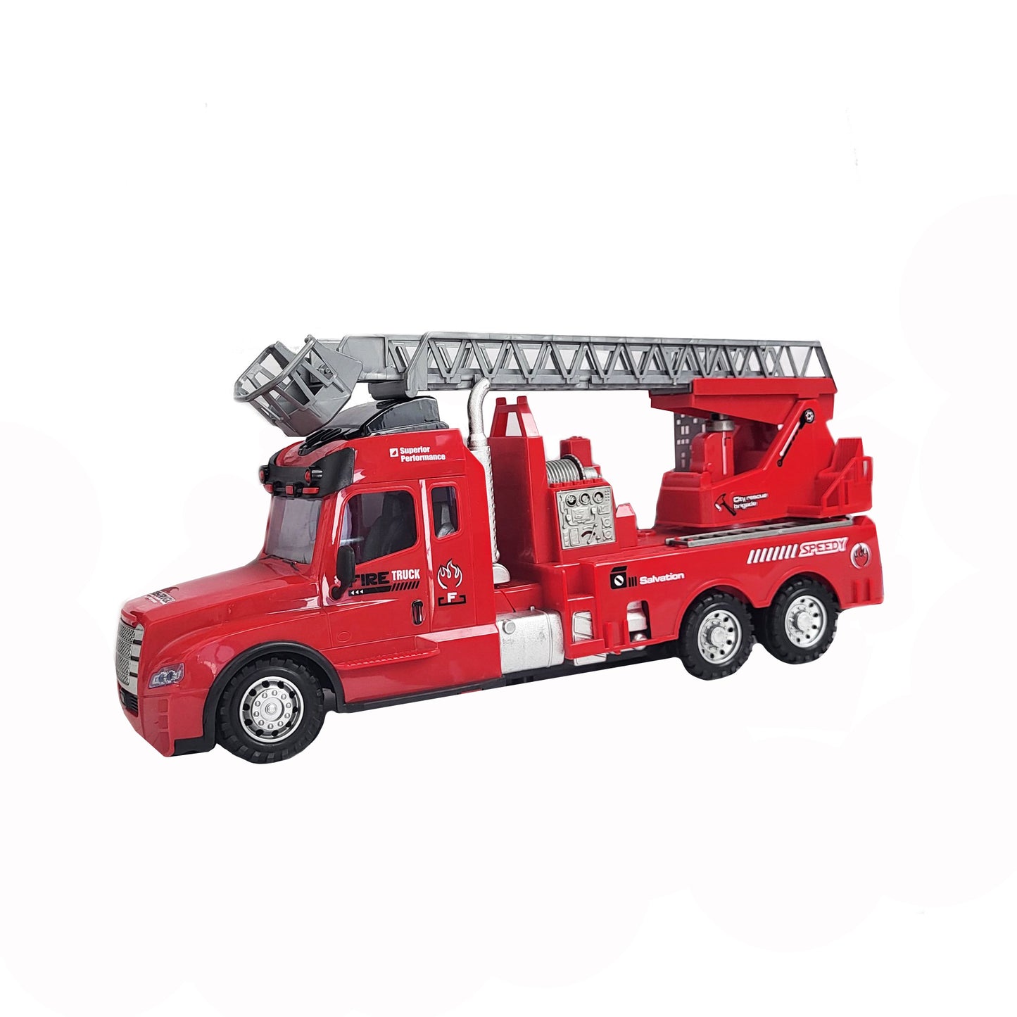 14" Remote Control Fire Rescue Truck With Light - Jumbo Size